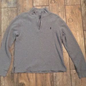 Ralph Lauren Waffle Half Zip Pullover Sweatshirt